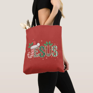 Tote Bag Jésus chrétien Religieux Dire Foi Bible Verse