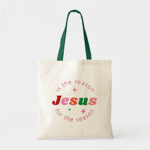 Tote Bag Jésus est la raison Festive Noël