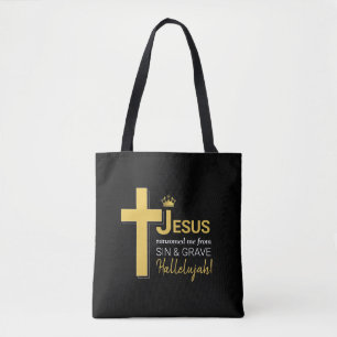 Tote Bag JÉSUS M'A RANSOMÉ Christian