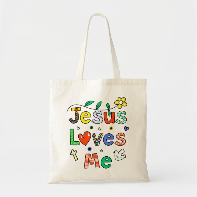 Tote Bag Jésus m'aime (Devant)