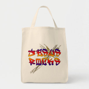 Tote Bag Jesus Rocks Christian