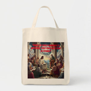 Tote Bag Jesús y los Discípulos : Mateo 19:26