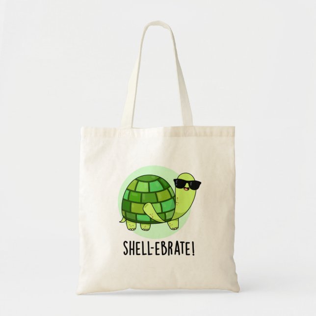 Tote Bag Jeu de coquille amusant Tortoise Animal Pun (Devant)