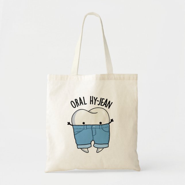 Tote Bag Jeu de dents amusant Hy-jean Oral (Devant)