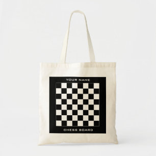 Tote Bag Jeu de société fait sur commande d'échecs et de