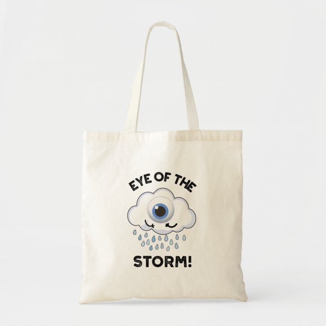 Tote Bag Jeu Météo Drôle De L'Oeil De La Tempête (Devant)
