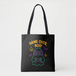 Tote Bag Jeu sur Boo Funny Halloween Gamer Ghost