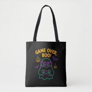 Tote Bag Jeu sur Boo Funny Halloween Gamer Ghost