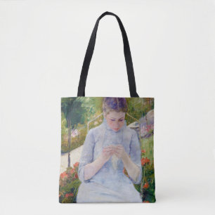 Tote Bag Jeune Fille dans un jardin, Mary Cassatt
