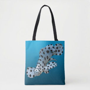 Tote Bag Jeune groupe - arrière - plan bleu dégradé  