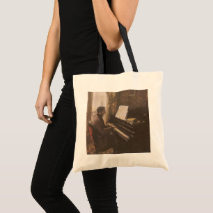 Tote Bag Jeune Homme au piano de Gustave Caillebotte
