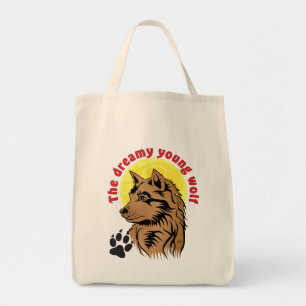Tote Bag jeune loup rêveur