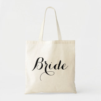 Tote Bag Jeune mariée élégante Fourre-tout de manuscrit