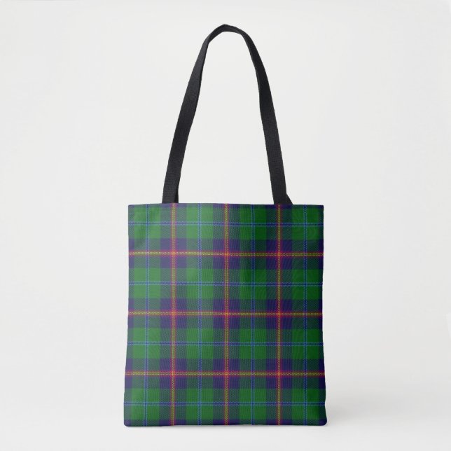Tote Bag Jeune plaid de tartan de clan écossais (Devant)