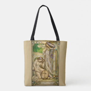 Tote Bag Jeunes Filles Musiciennes Art Nouveau Illustration