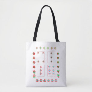Tote Bag jeux de cartes motifs d'art