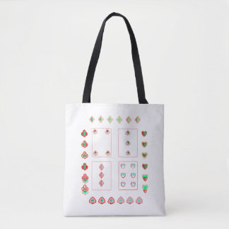 Tote Bag jeux de cartes motifs d'art