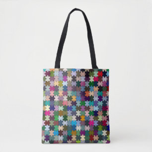Tote Bag Jigsaw Allover Fourre-tout