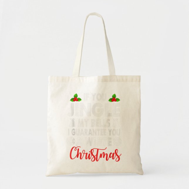 Tote Bag Jingle Mes cloches Cadeaux de Noël inappropriés (Devant)