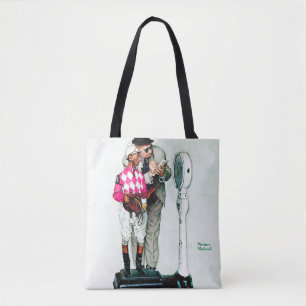 Tote Bag Jockey pesant dedans par Norman Rockwell