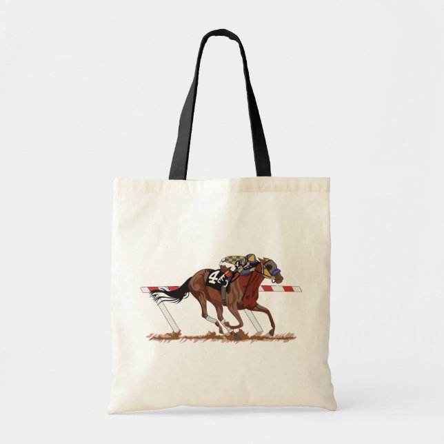 Tote Bag Jockey Sur Hippocampe (Devant)