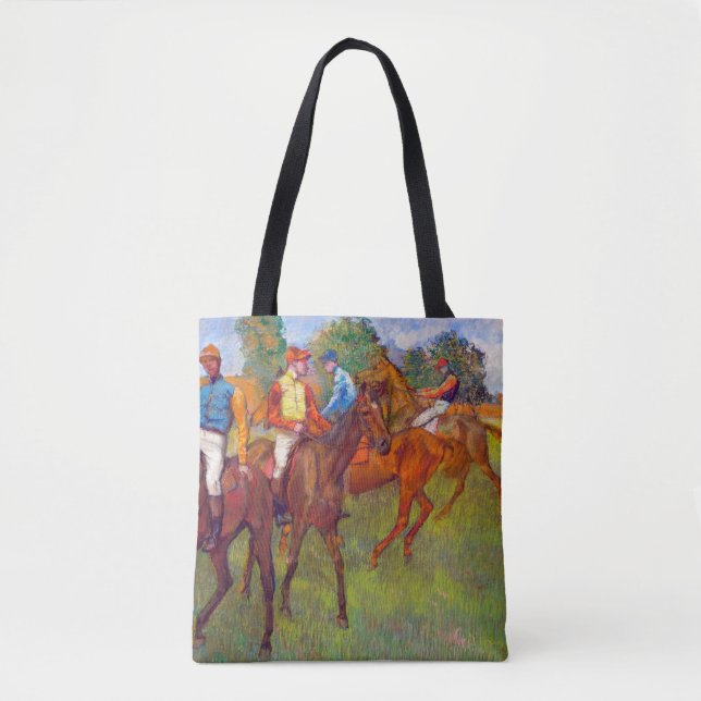 Tote Bag Jockeys et chevaux de course, Edgar Degas (Devant)