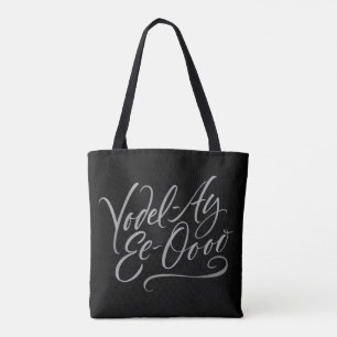 Tote Bag Jodler marquant avec des lettres le chant