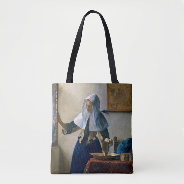 Tote Bag Johannes Vermeer - Femme avec un lanceur d'eau (Devant)