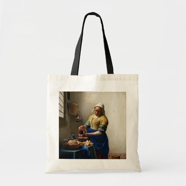Tote Bag Johannes Vermeer - La Milkmaid (Devant)
