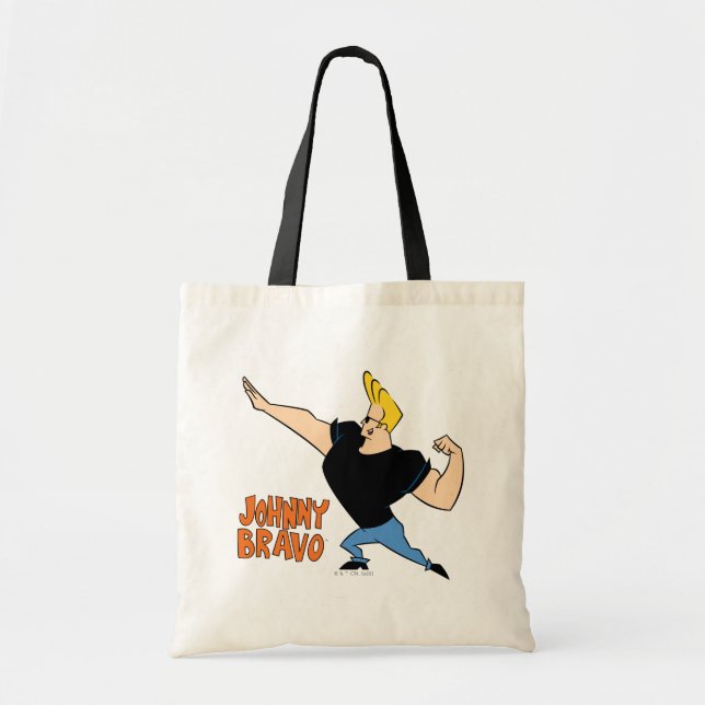 Tote Bag Johnny Bravo Flexing (Devant)