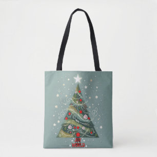 Tote Bag Joie à la terre arbre de Noël