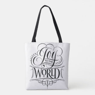 Tote Bag Joie au monde Noël blanc