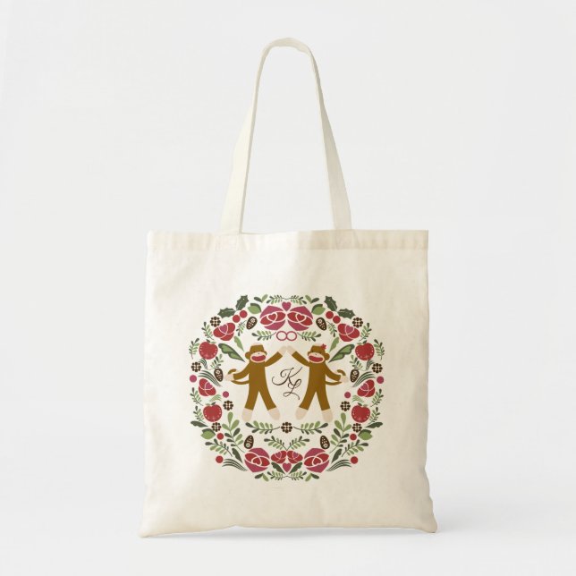 Tote Bag Joie au singe de soq (Devant)