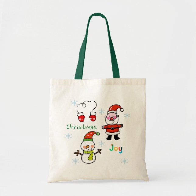 Tote Bag joie de Noël (Devant)