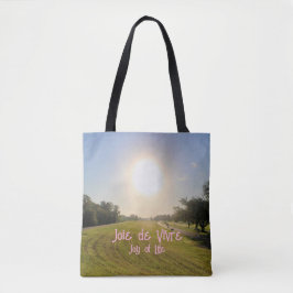 Tote Bag Joie de vivre, Joy of Life - Rose