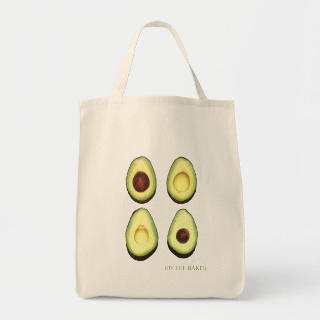 Tote Bag Joie l'épicerie Fourre-tout d'avocat de Baker (Devant)