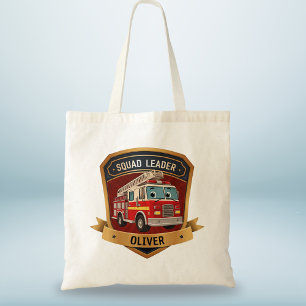 Tote Bag Joli Badge de Pompiers Personnalisé