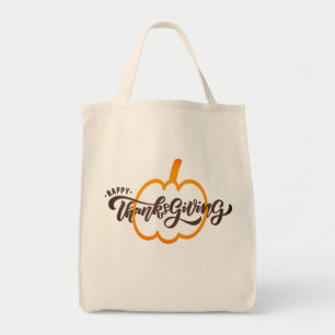Tote Bag Joli Bon thanksgiving texte avec mignon pied Citro