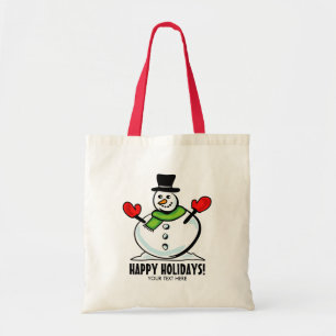 Tote Bag Joli bonhomme de neige Noël Fête de vacances perso