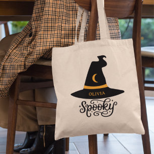 Tote Bag Joli Casquette de sorcière Éffrayant Halloween per