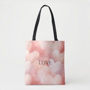 Tote Bag Joli Coeur rose