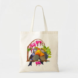 Tote Bag Joli couple d'oiseaux Robin de Pékin