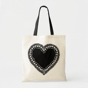 Tote Bag Joli crâne coeur
