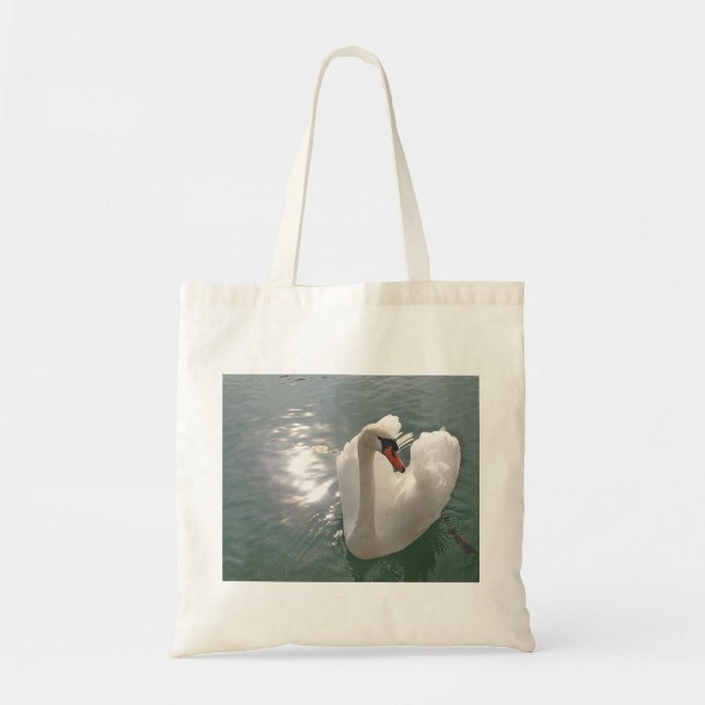 Tote Bag Joli cygne blanc (Devant)