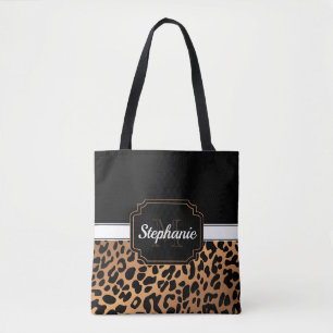 Tote Bag Joli Empreinte de léopard
