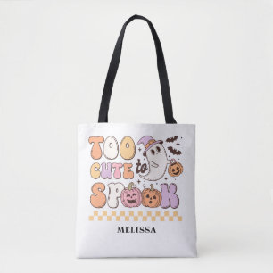 Tote Bag Joli Halloween Rétro Trop Mignonne Pour Parler