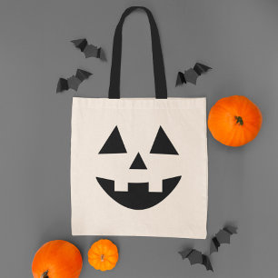 Tote Bag Joli Jack-o'-lantern Citrouille face Halloween