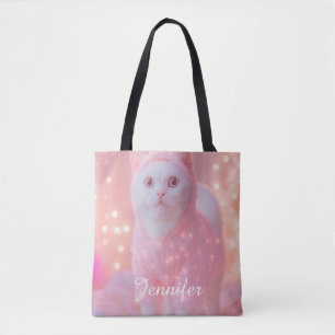 Tote Bag Joli Kit Réveillon Cerf Kitty Fantaisie Hivernale 
