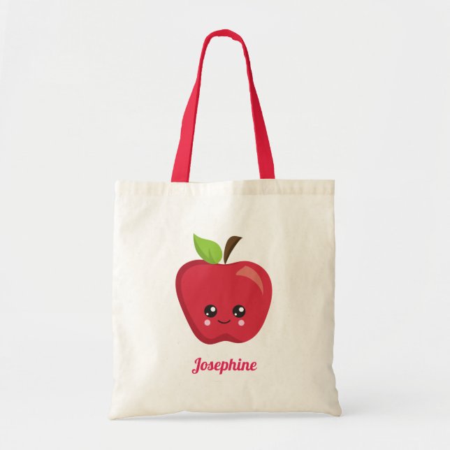 Tote Bag Joli Monogramme de pomme (Devant)
