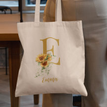 Joli monogramme floral et nom personnalisé